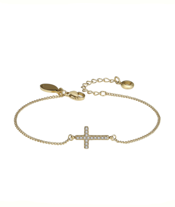 CROSS Crystal Bracelet Gold i gruppen Armbånd / Gullarmbånd hos SCANDINAVIAN JEWELRY DESIGN (373941)