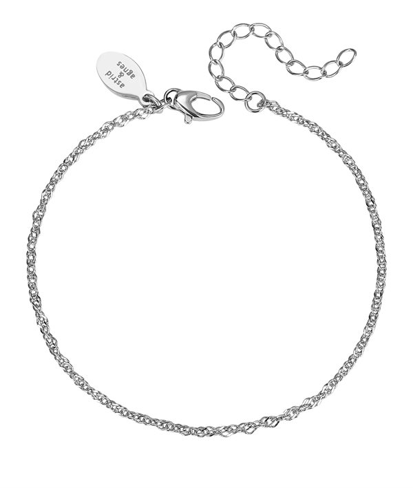 NORA Bracelet Steel i gruppen Armbånd / Sølvarmbånd hos SCANDINAVIAN JEWELRY DESIGN (374757)