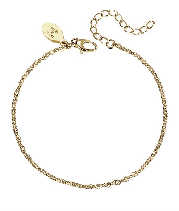 NORA Bracelet Gold i gruppen Armbånd / Gullarmbånd hos SCANDINAVIAN JEWELRY DESIGN (374764)