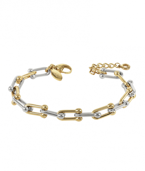 AMY Bracelet Gold/Steel i gruppen Armbånd / Gullarmbånd hos SCANDINAVIAN JEWELRY DESIGN (376034)