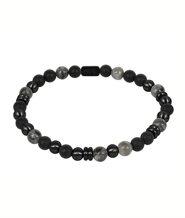 EDDIE Bracelet Black/Black i gruppen Armbånd / Sølvarmbånd hos SCANDINAVIAN JEWELRY DESIGN (380710)