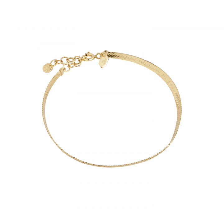 Sentiero Bracelet (S/M) - Goldplated Silver (One) i gruppen Armbånd / Gullarmbånd hos SCANDINAVIAN JEWELRY DESIGN (400241YG)