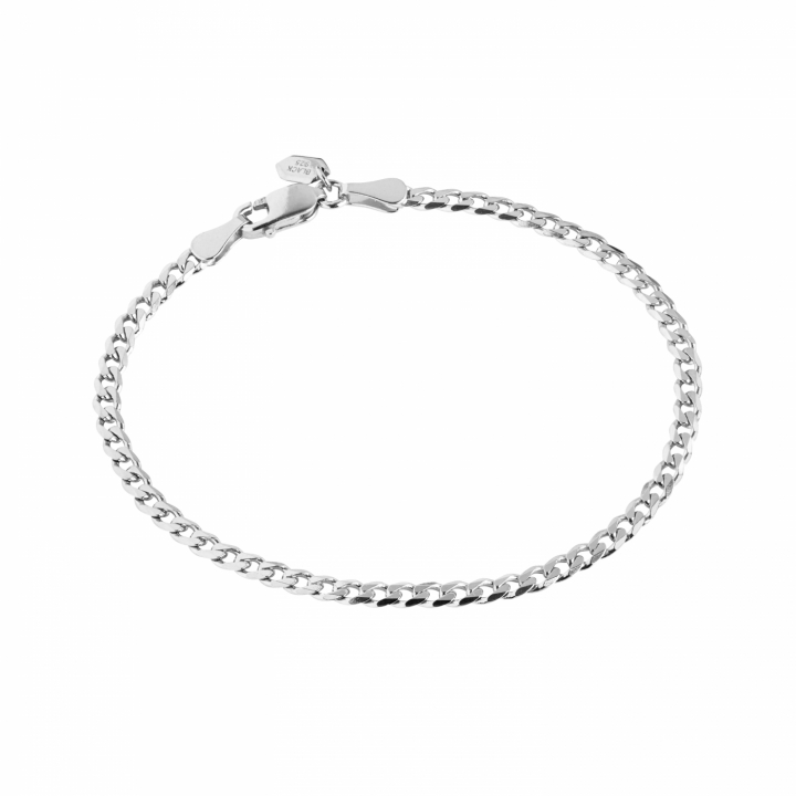 Saffi Bracelet Medium Silver (One) i gruppen Armbånd / Sølvarmbånd hos SCANDINAVIAN JEWELRY DESIGN (400262AG-MEDIUM)