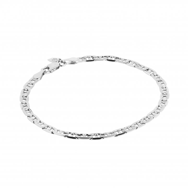 Carlo Medium Bracelet Silver (One) i gruppen Armbånd / Sølvarmbånd hos SCANDINAVIAN JEWELRY DESIGN (400264AG)