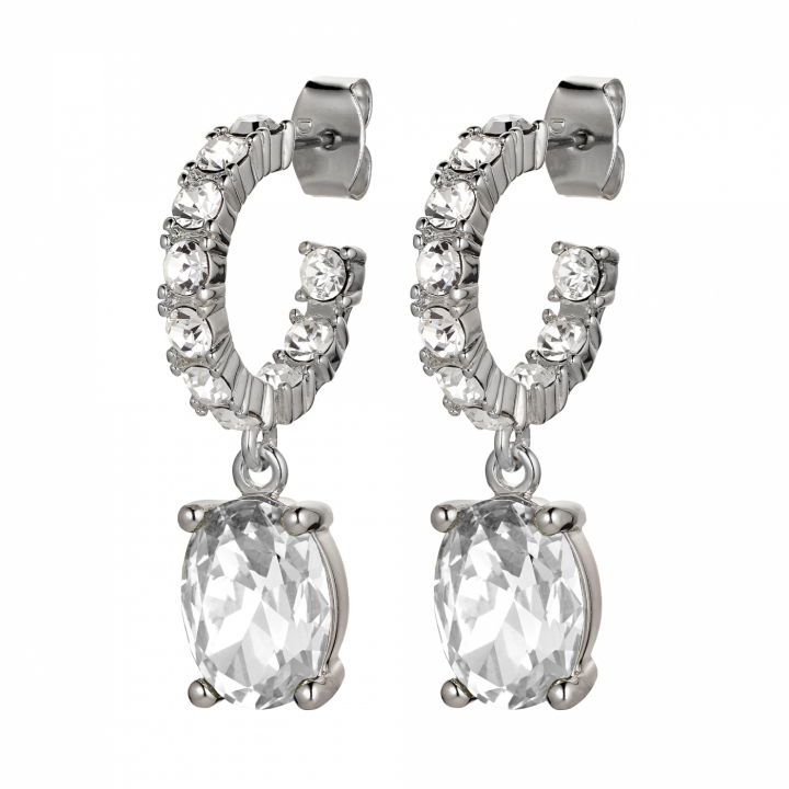 BARBARA Sølv CRYSTAL Øreringer i gruppen Øredobber / Sølvøredobber hos SCANDINAVIAN JEWELRY DESIGN (430040)