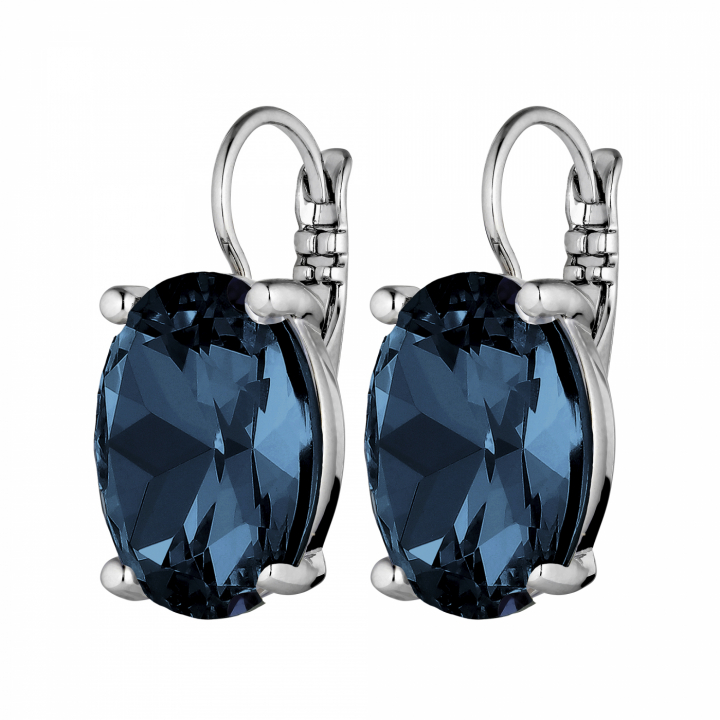 CHANTAL Sølv ROYAL BLUE Øreringer i gruppen Øredobber / Sølvøredobber hos SCANDINAVIAN JEWELRY DESIGN (430080)