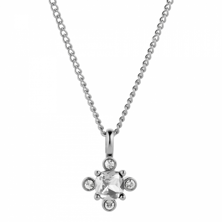 RIMINI Sølv CRYSTAL Halskjede i gruppen Halskjede / Sølvkjede hos SCANDINAVIAN JEWELRY DESIGN (430103)