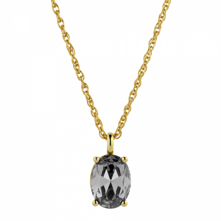 BARGA Gull GREY Halskjede i gruppen Halskjede / Gullkjede hos SCANDINAVIAN JEWELRY DESIGN (430155)