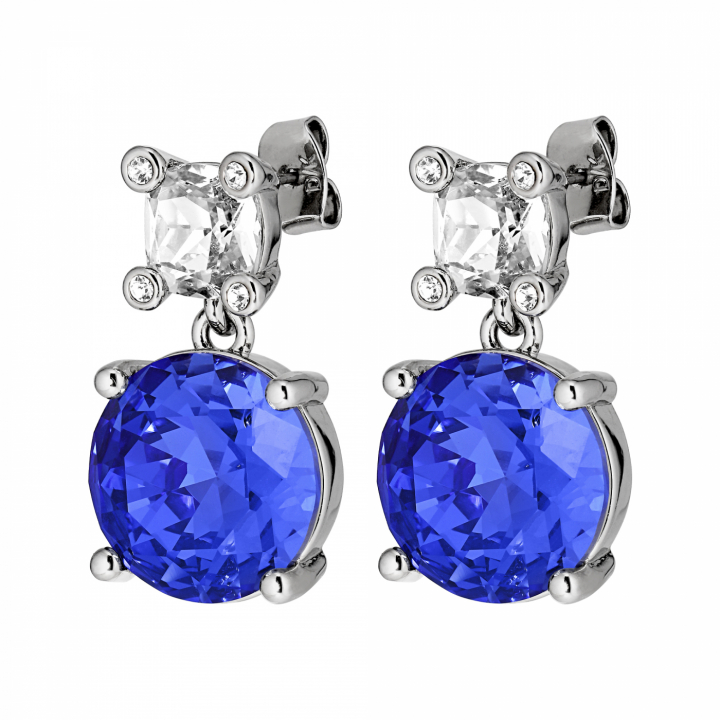 NICOLA Sølv  SAPPHIRE i gruppen Øredobber / Sølvøredobber hos SCANDINAVIAN JEWELRY DESIGN (440011)