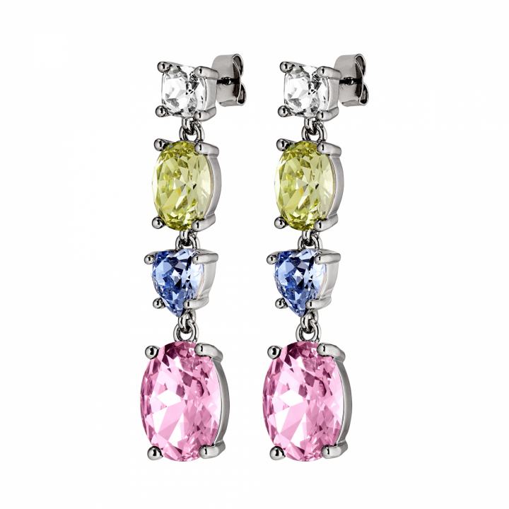 CARMEN Sølv PASTEL MULTI i gruppen Øredobber / Sølvøredobber hos SCANDINAVIAN JEWELRY DESIGN (440021)