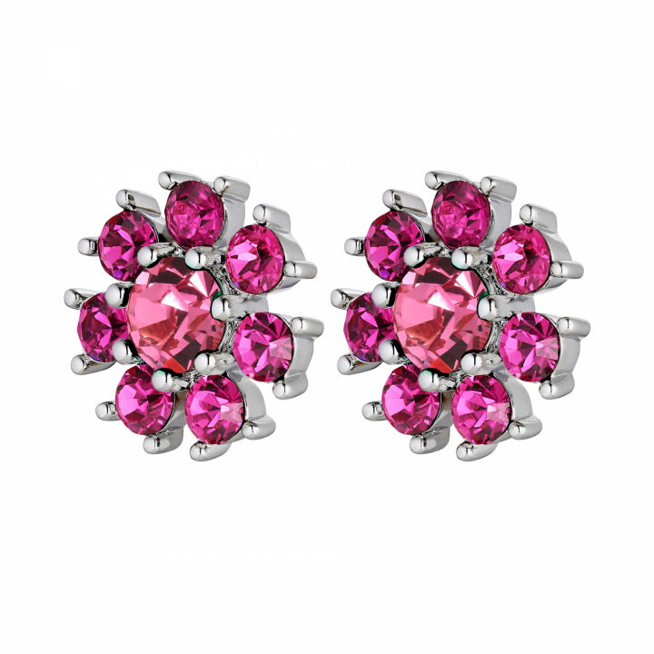 AUDE Sølv PINK i gruppen Øredobber / Sølvøredobber hos SCANDINAVIAN JEWELRY DESIGN (440037)