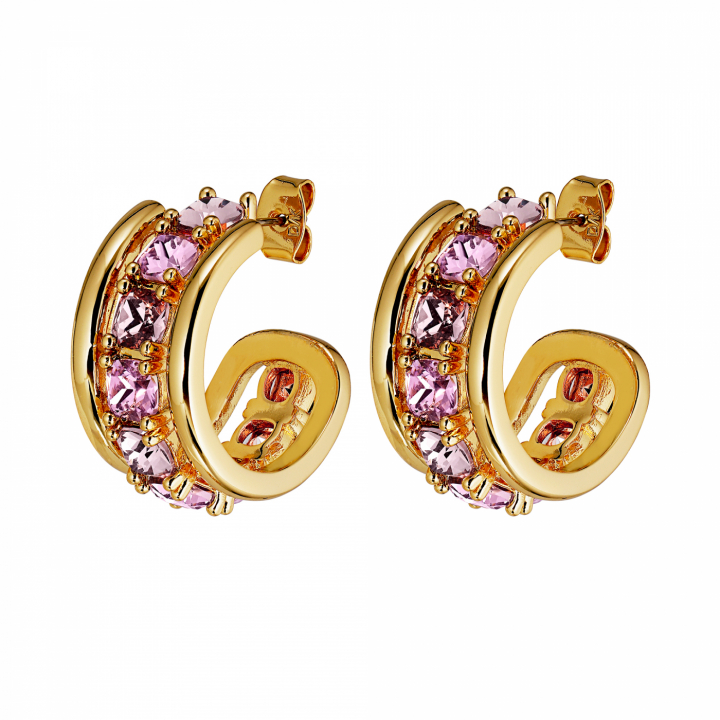 HELEN Gull ROSE i gruppen Øredobber / Gulløredobber hos SCANDINAVIAN JEWELRY DESIGN (440049)