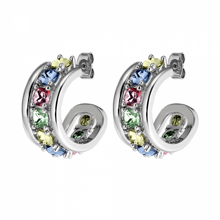 HELEN Sølv PASTEL MULTI i gruppen Øredobber / Sølvøredobber hos SCANDINAVIAN JEWELRY DESIGN (440051)