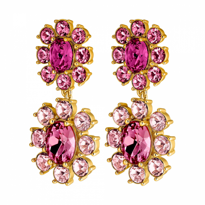 LINA Gull ROSE/PINK i gruppen Øredobber hos SCANDINAVIAN JEWELRY DESIGN (440060)