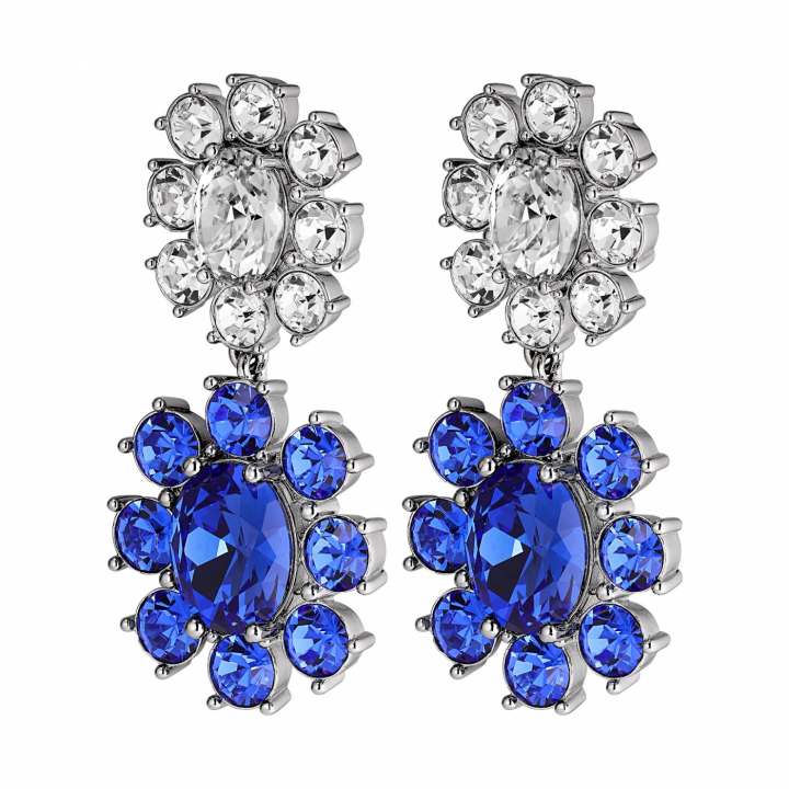 LINA Sølv SAPPHIRE/CRYSTAL i gruppen Øredobber hos SCANDINAVIAN JEWELRY DESIGN (440061)