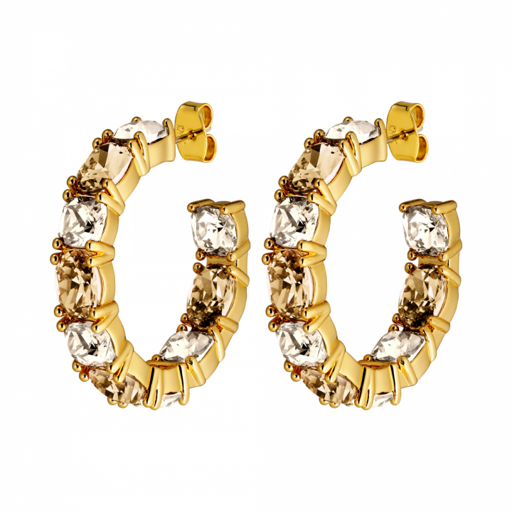 GRETIA Gull GOLDEN i gruppen Øredobber / Gulløredobber hos SCANDINAVIAN JEWELRY DESIGN (440070)