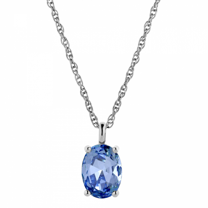 BARGA Sølv LIGHT BLUE i gruppen Halskjede / Sølvkjede hos SCANDINAVIAN JEWELRY DESIGN (440090)