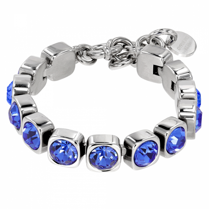 CONIAN Sølv SAPPHIRE/CRYSTAL i gruppen Armbånd / Sølvarmbånd hos SCANDINAVIAN JEWELRY DESIGN (440127)