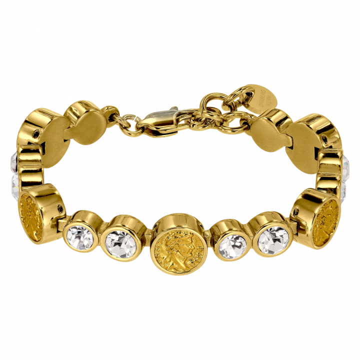 AUGUSTA Gull CRYSTAL i gruppen Armbånd / Gullarmbånd hos SCANDINAVIAN JEWELRY DESIGN (440144)