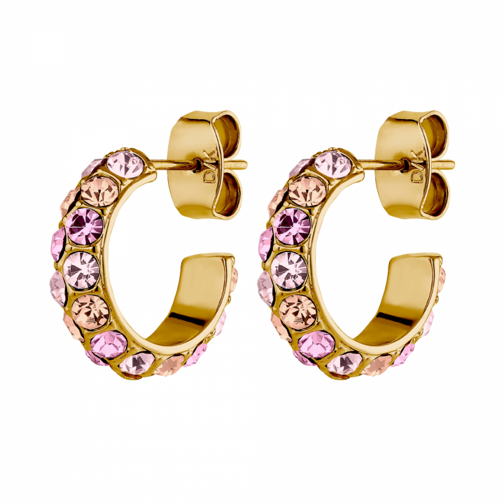HEIDI Gull LIGHT ROSE i gruppen Øredobber / Gulløredobber hos SCANDINAVIAN JEWELRY DESIGN (440166)