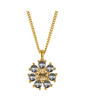 DELISE SG GREY /GOLDEN Necklace Gold i gruppen Halskjede / Gullkjede hos SCANDINAVIAN JEWELRY DESIGN (450102)