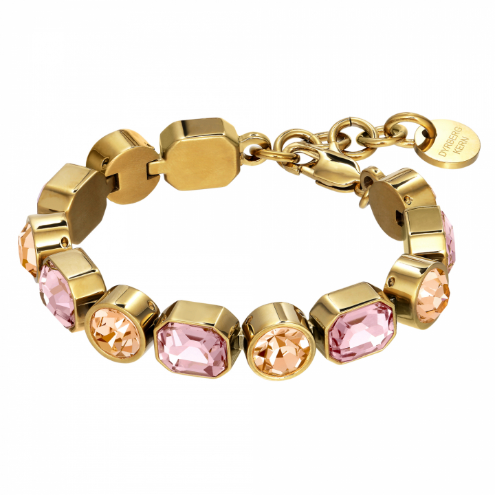 ALAYA SG LIGHT ROSE / PEACH i gruppen Armbånd / Gullarmbånd hos SCANDINAVIAN JEWELRY DESIGN (460030)