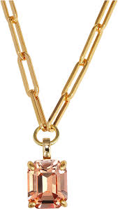 OCTA SG PEACH Necklace Gold i gruppen Halskjede / Gullkjede hos SCANDINAVIAN JEWELRY DESIGN (460530)