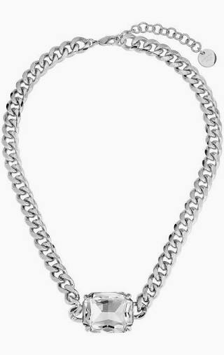 TAGONA CRYSTAL Necklace Silver i gruppen Halskjede / Sølvkjede hos SCANDINAVIAN JEWELRY DESIGN (460534)