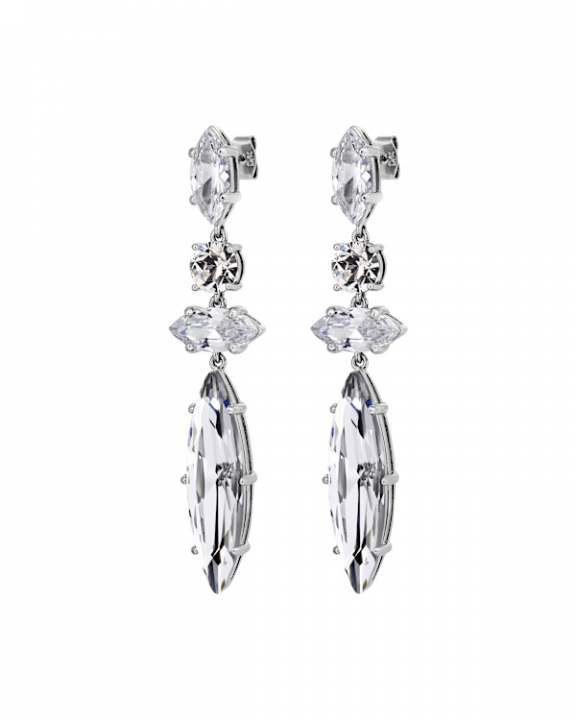 TENERE SS CRYSTAL EARRINGS SILVER i gruppen Øredobber / Sølvøredobber hos SCANDINAVIAN JEWELRY DESIGN (470033)