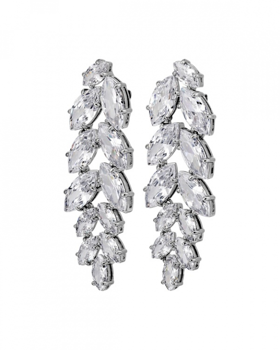 BANYAN SS CRYSTAL EARRINGS SILVER i gruppen Øredobber / Sølvøredobber hos SCANDINAVIAN JEWELRY DESIGN (470038)