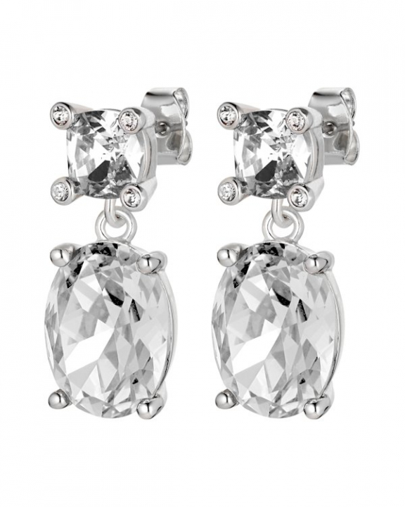 ANTONIA SS CRYSTAL EARRINGS SILVER i gruppen Øredobber / Sølvøredobber hos SCANDINAVIAN JEWELRY DESIGN (470148)