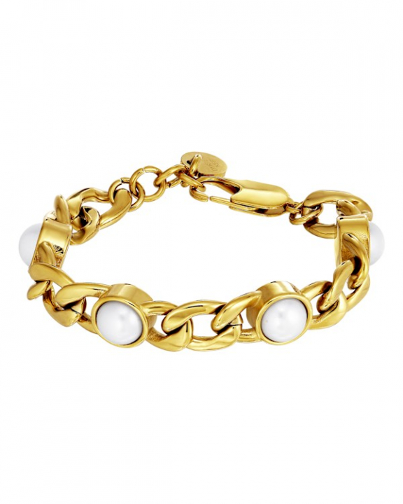 ARIANE SG WHITE PEARL BRACELET GOLD i gruppen Armbånd / Gullarmbånd hos SCANDINAVIAN JEWELRY DESIGN (470157)
