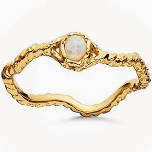 Lisa ring (Gold), 61 i gruppen Ringer / Gullringer hos SCANDINAVIAN JEWELRY DESIGN (4745a-61)