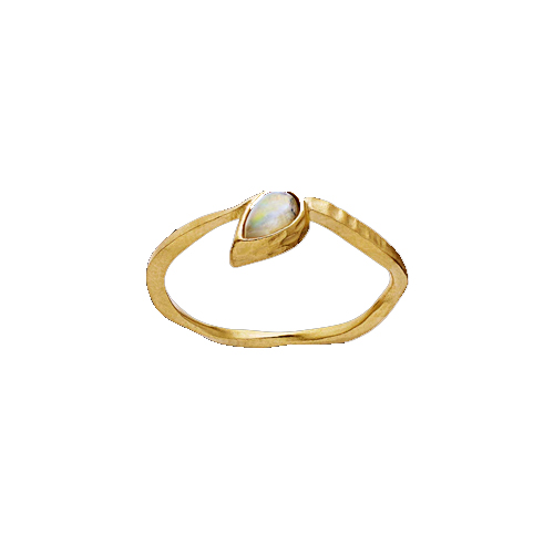 Cille Ring Gull i gruppen Ringer / Gullringer hos SCANDINAVIAN JEWELRY DESIGN (4782a)