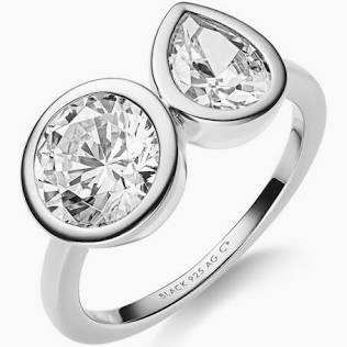 You & Me Ring Silver i gruppen Ringer / Sølvringer hos SCANDINAVIAN JEWELRY DESIGN (500491AG)