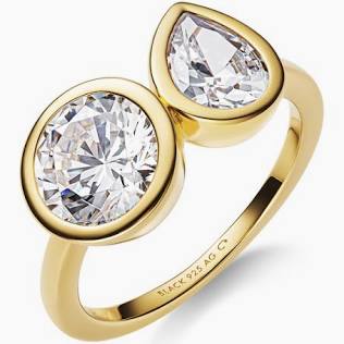 You & Me Ring Gold i gruppen Ringer / Gullringer hos SCANDINAVIAN JEWELRY DESIGN (500491YG)