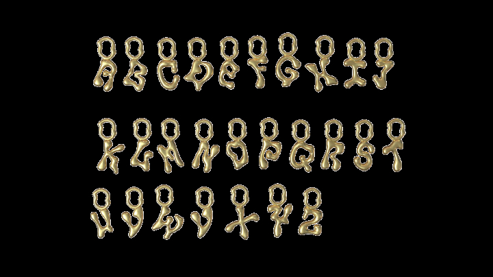 Fluent Letter Gold i gruppen  hos SCANDINAVIAN JEWELRY DESIGN (700023YG)