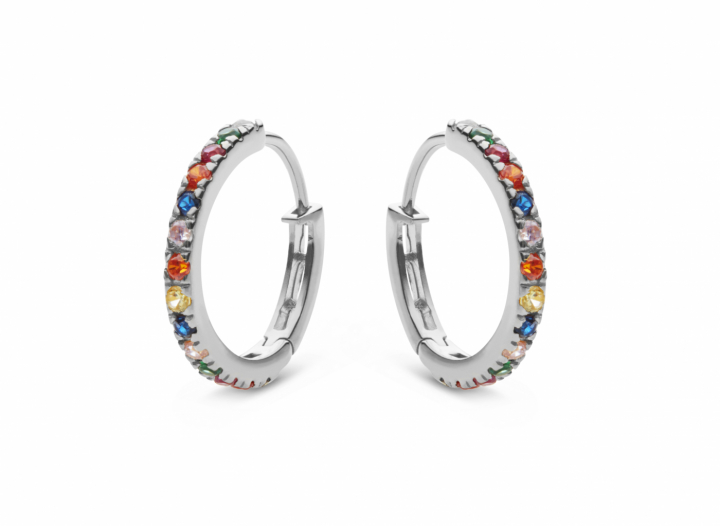 Nubia Big Øreringer Sølv i gruppen Øredobber / Sølvøredobber hos SCANDINAVIAN JEWELRY DESIGN (9346C)
