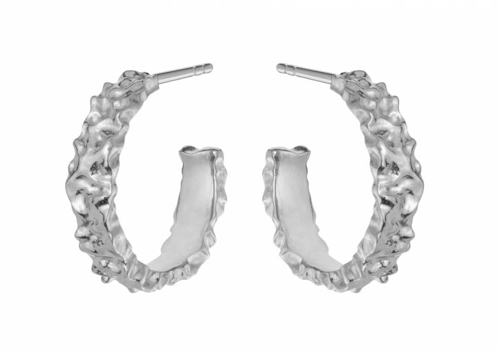 Aio Medium Øreringer Sølv i gruppen Øredobber / Sølvøredobber hos SCANDINAVIAN JEWELRY DESIGN (9566C)