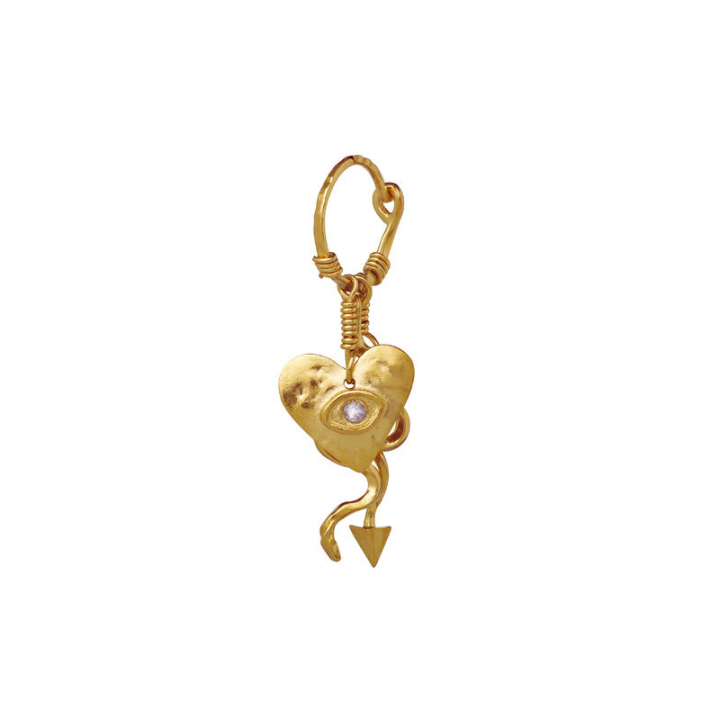 Harmonia Single Øreringer Gull i gruppen Øredobber / Gulløredobber hos SCANDINAVIAN JEWELRY DESIGN (9842A)
