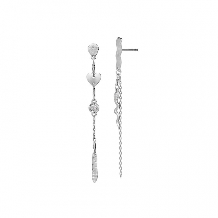 Delfine Øreringer Sølv i gruppen Øredobber / Sølvøredobber hos SCANDINAVIAN JEWELRY DESIGN (9847C)