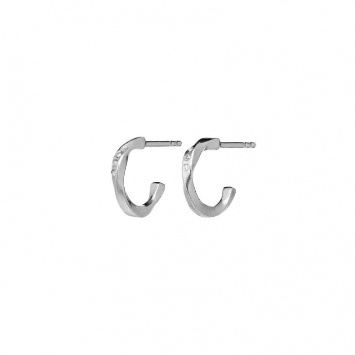 Echo Petite Øreringer Sølv i gruppen Øredobber / Sølvøredobber hos SCANDINAVIAN JEWELRY DESIGN (9861C)