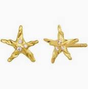 Lana Earrings Gold i gruppen Øredobber / Gulløredobber hos SCANDINAVIAN JEWELRY DESIGN (9875A)