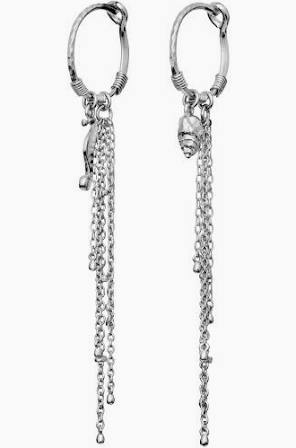 Sereia Earrings Silver i gruppen Øredobber / Sølvøredobber hos SCANDINAVIAN JEWELRY DESIGN (9876C)