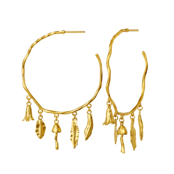 SUMMER Earrings Gold i gruppen Øredobber hos SCANDINAVIAN JEWELRY DESIGN (9915A)