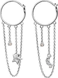 Nisha Earrings silver i gruppen Øredobber / Sølvøredobber hos SCANDINAVIAN JEWELRY DESIGN (9938C)