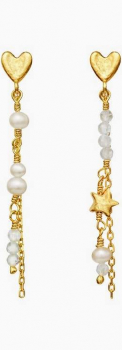Silma Earrings Gold i gruppen Øredobber / Perleøredobber hos SCANDINAVIAN JEWELRY DESIGN (9947A)