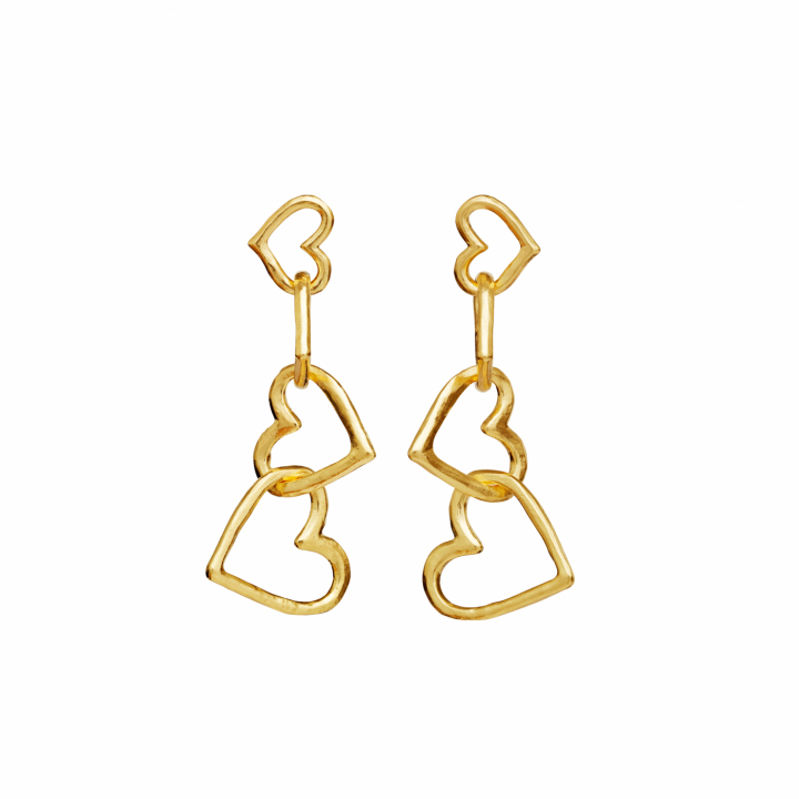 Bonnie Earrings Gold i gruppen Øredobber / Gulløredobber hos SCANDINAVIAN JEWELRY DESIGN (9958A)