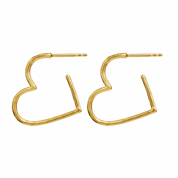 Laia Midi Earrings Gold i gruppen Øredobber / Gulløredobber hos SCANDINAVIAN JEWELRY DESIGN (9962A)