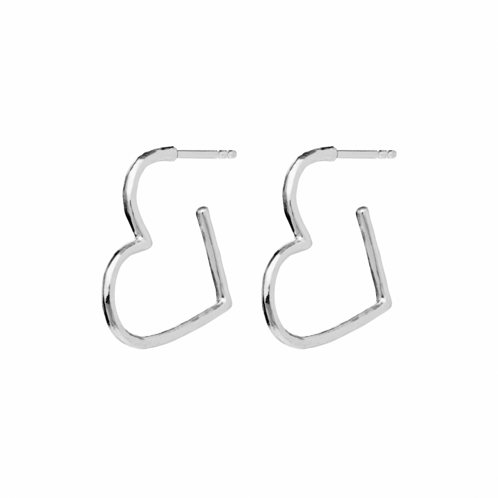 Laia Midi  earrings Silver i gruppen Øredobber / Gulløredobber hos SCANDINAVIAN JEWELRY DESIGN (9962C)